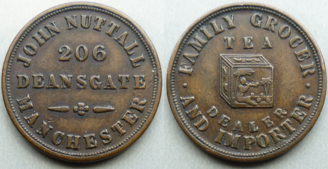 Manchester, John Nuttall tea dealers W3492